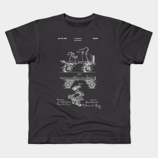 PATENT DRAWING / 1881 - Roller Skate - white Kids T-Shirt